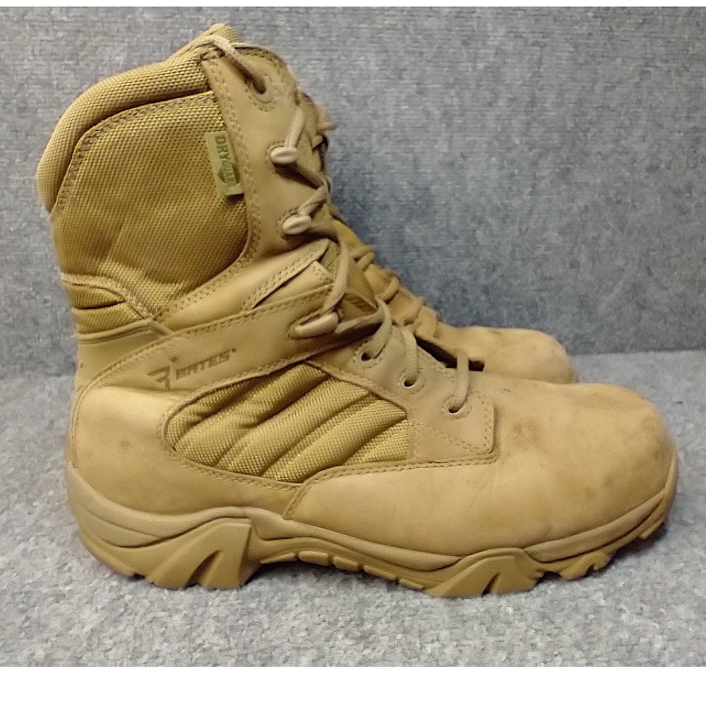 Bates Mens GX-8 DryGuard Composite Toe Side Zip Tactical Boots Coyote Brown